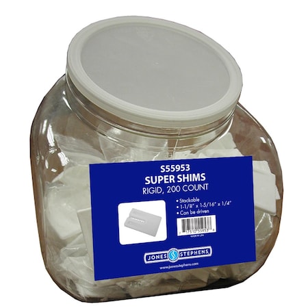 Jones Stephens Counter Display, Rigid Super Shims, 200 pcs. S55953